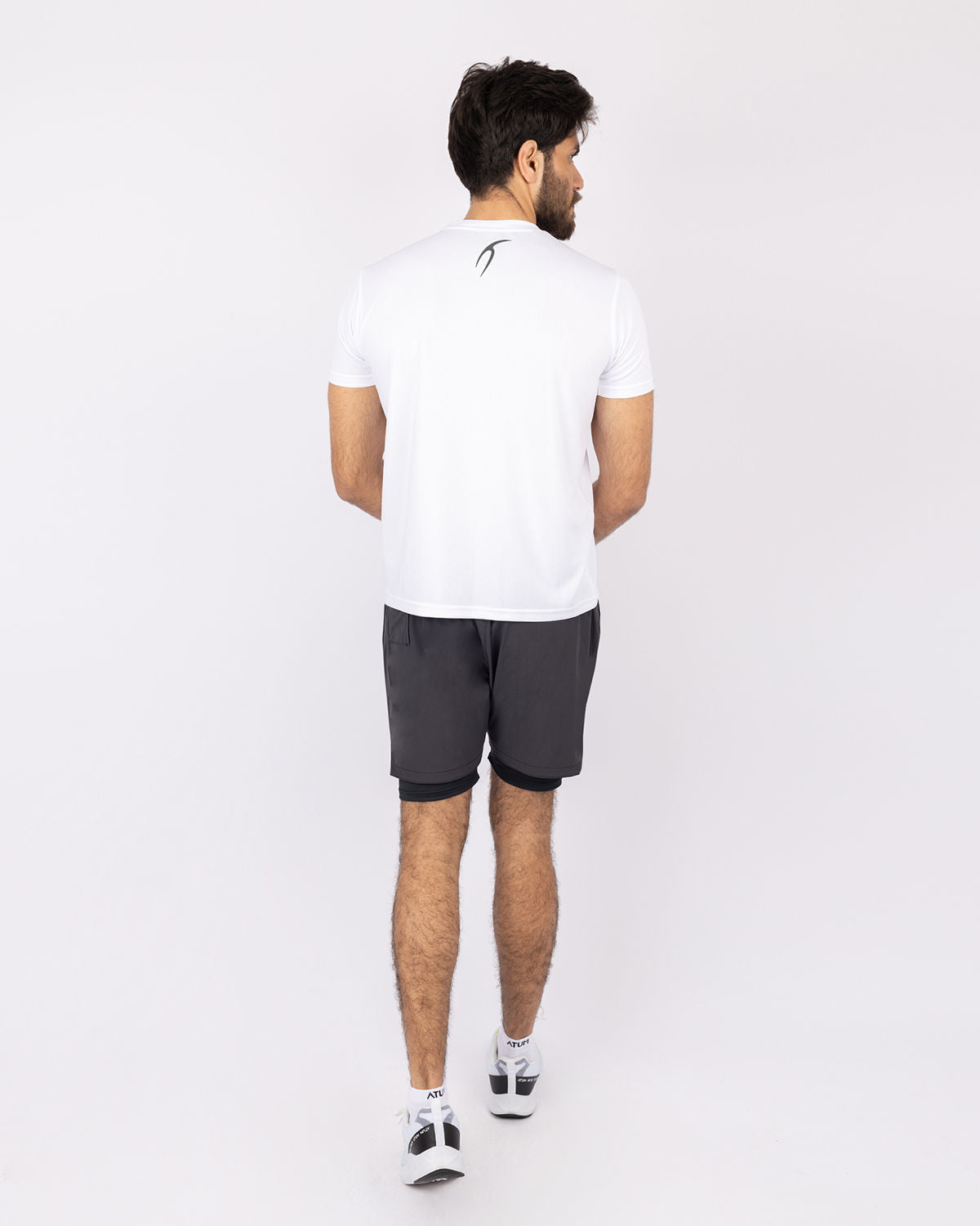 Hidden Pocket Gray Training Short-Atum -46606457