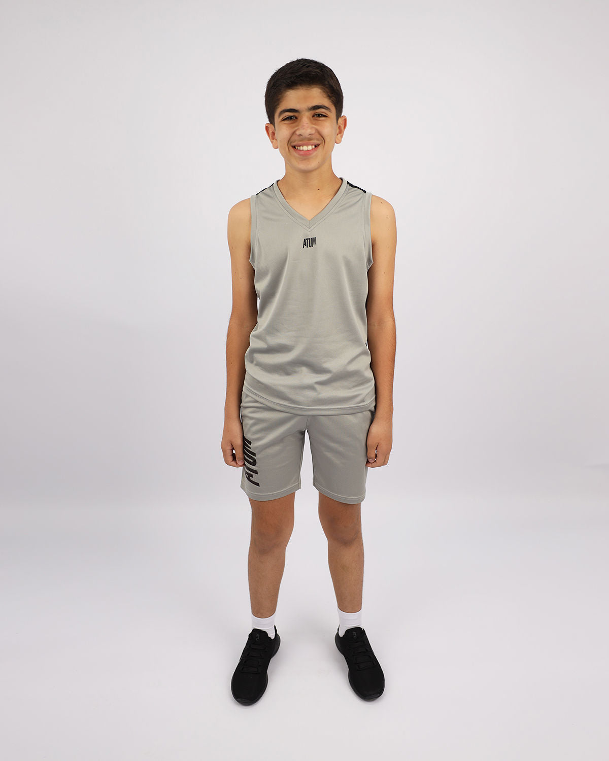Basketball Boy's Gray Short-Atum -1867041
