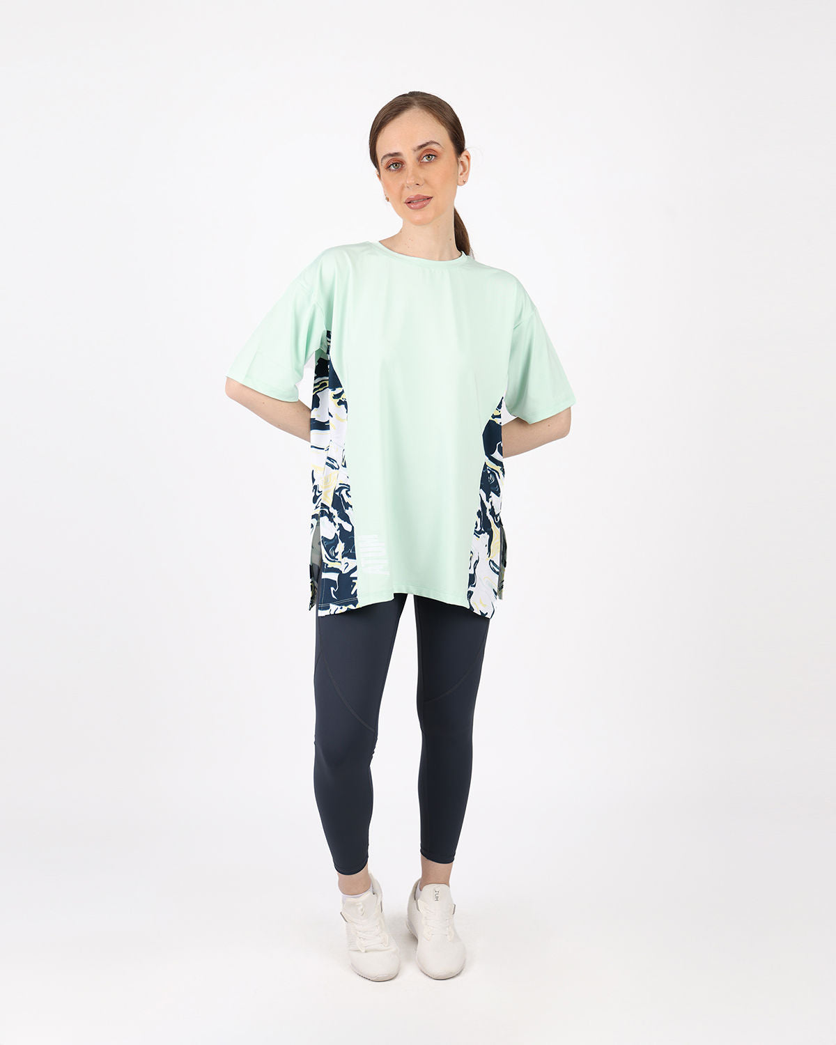 Women's Oversized Mint T-Shirt-Atum -80790800