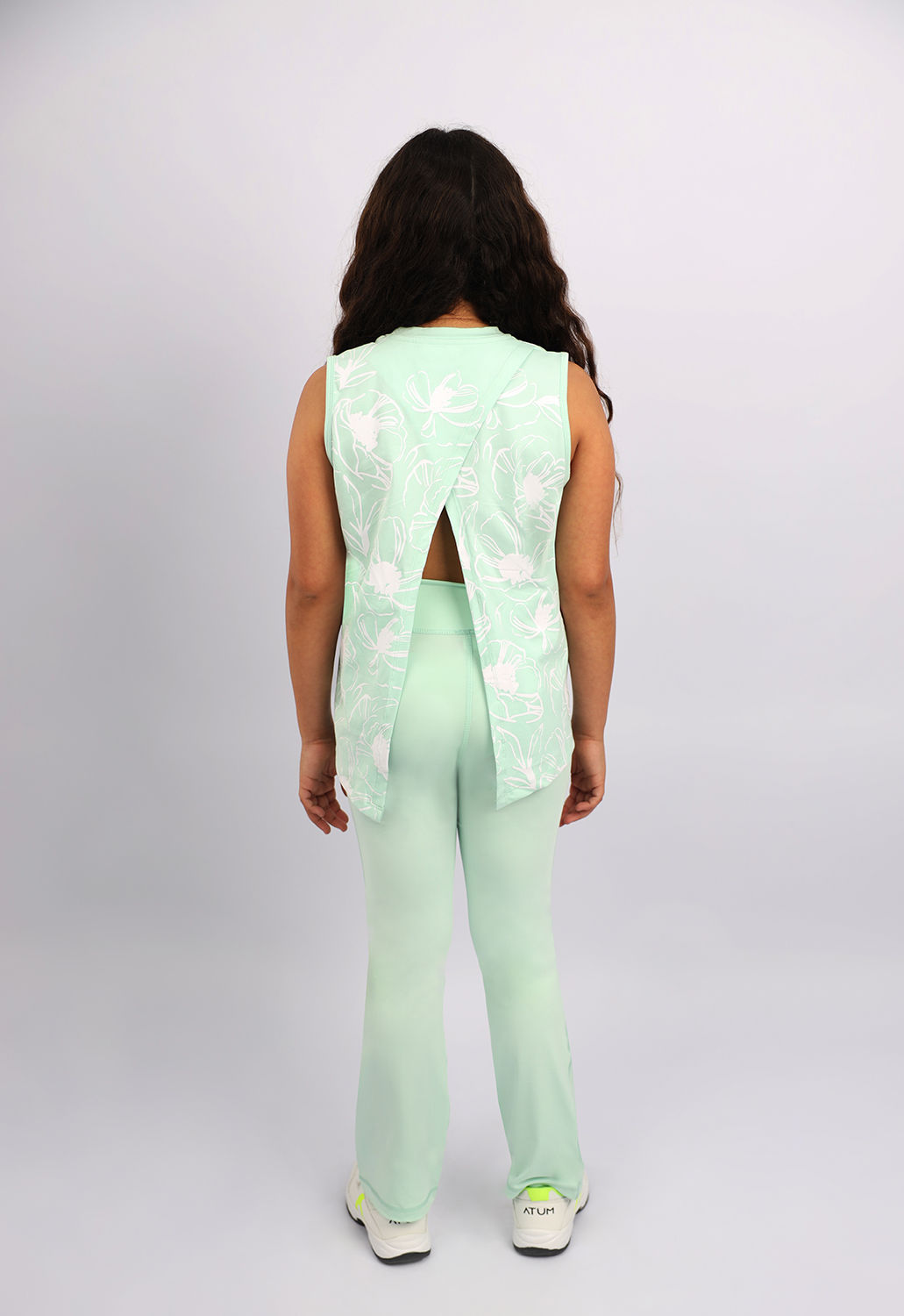 Girl's Wide Leg Mint Leggings-Atum -32456800