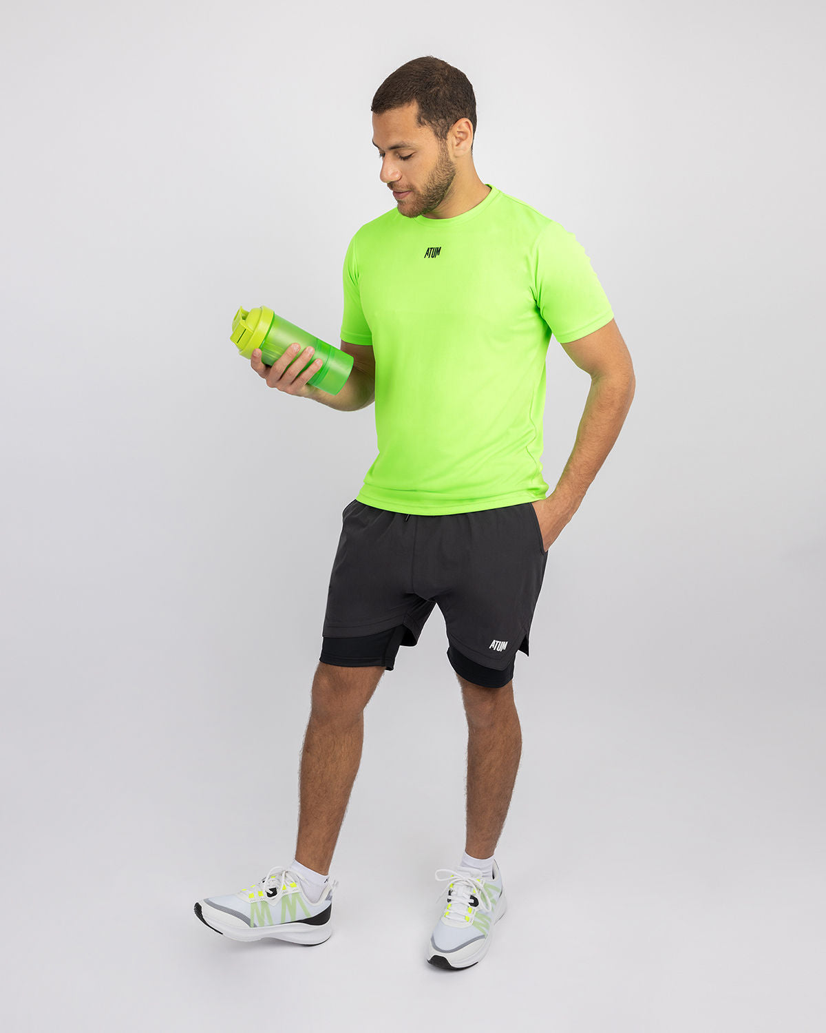 Squat Core Mesh Lime T-Shirt-Atum -8554769