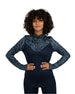 High-Neck Limitless Navy Top