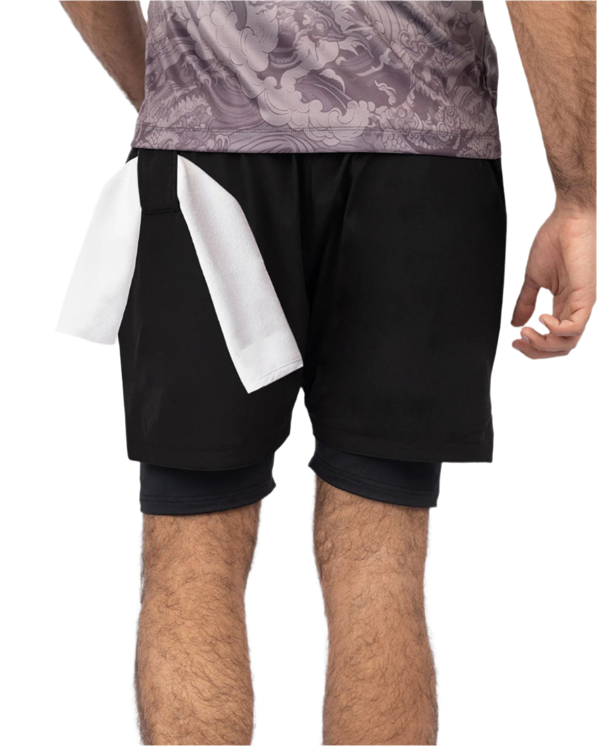 Hidden Pocket Black Training Short-Atum -11348522