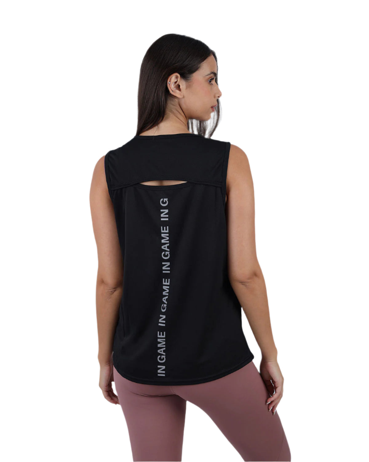 Modal Yoga Black Tank Top-Atum -50043391