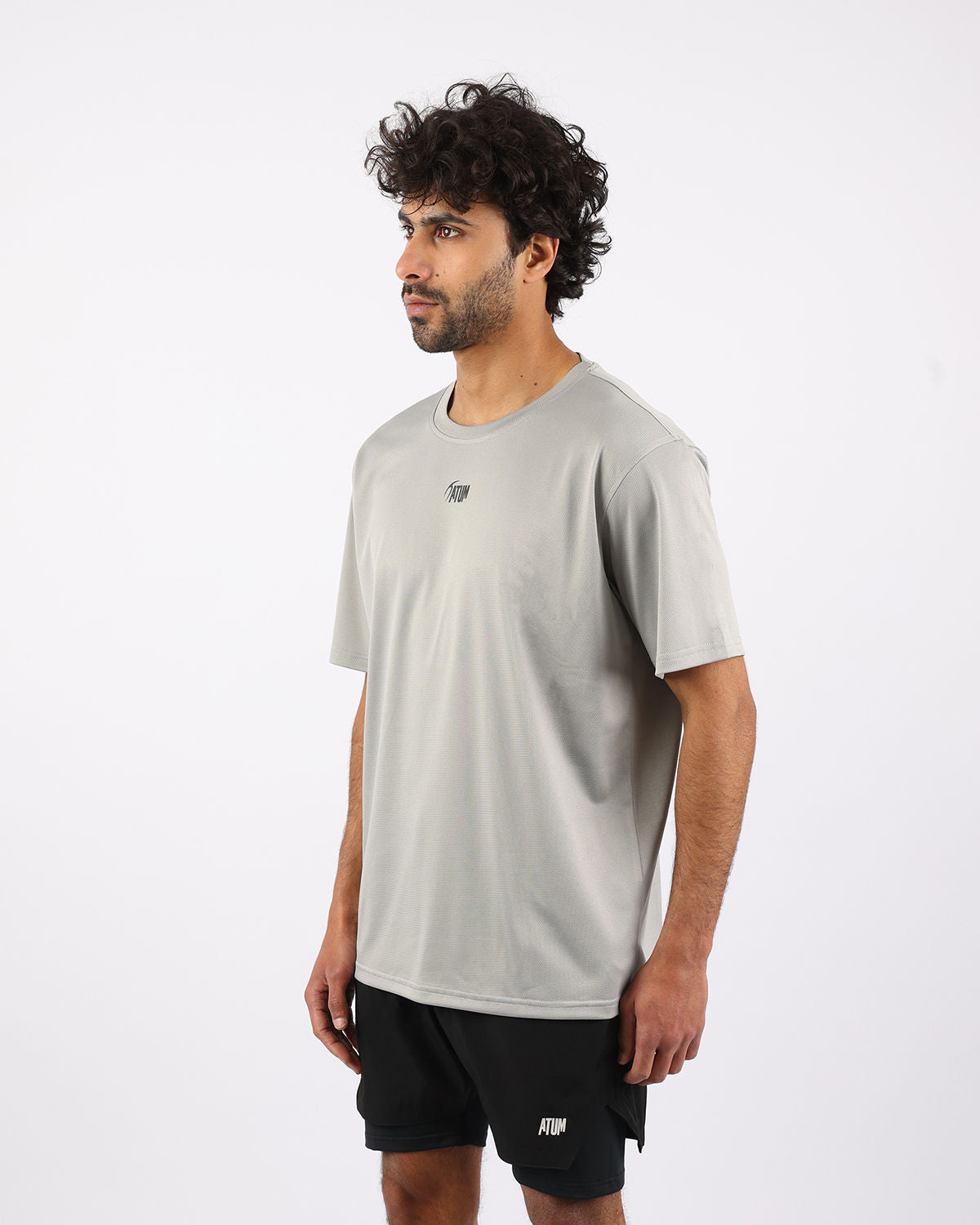 Prime Fit Men's Gray T-Shirt-Atum -88403331