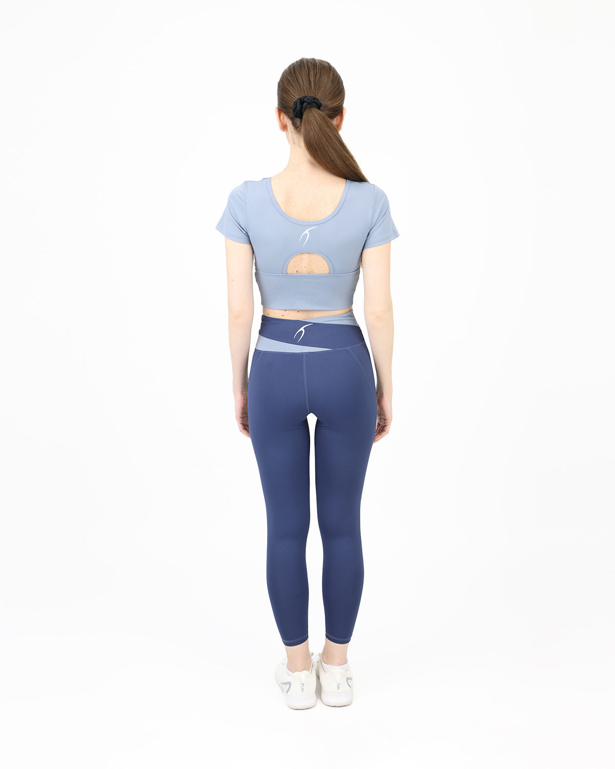 Asymmetric Crossover Blue Top-Atum -86517789