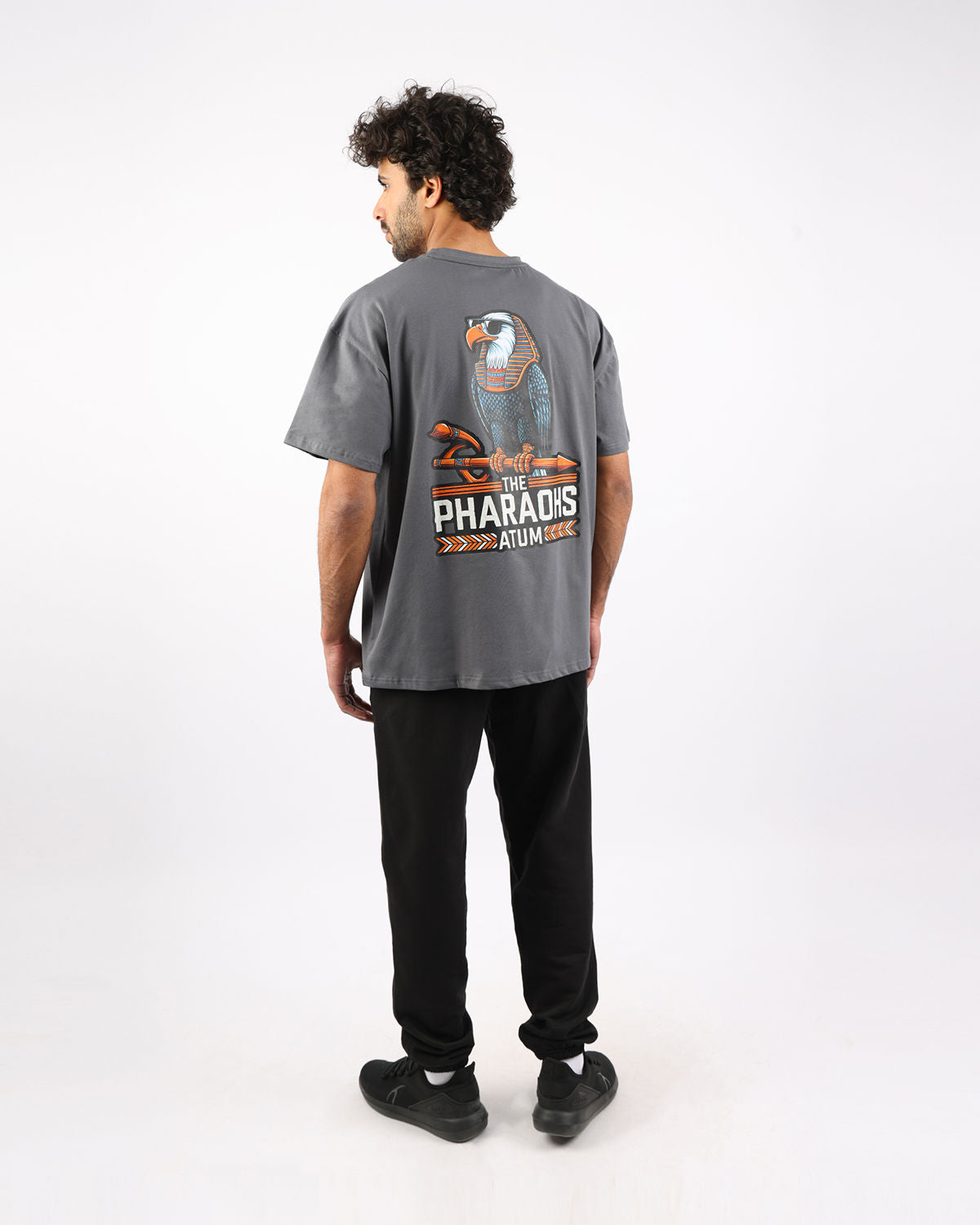 Pharaohs Legacy Dark Gray T-Shirt-Atum -92344863