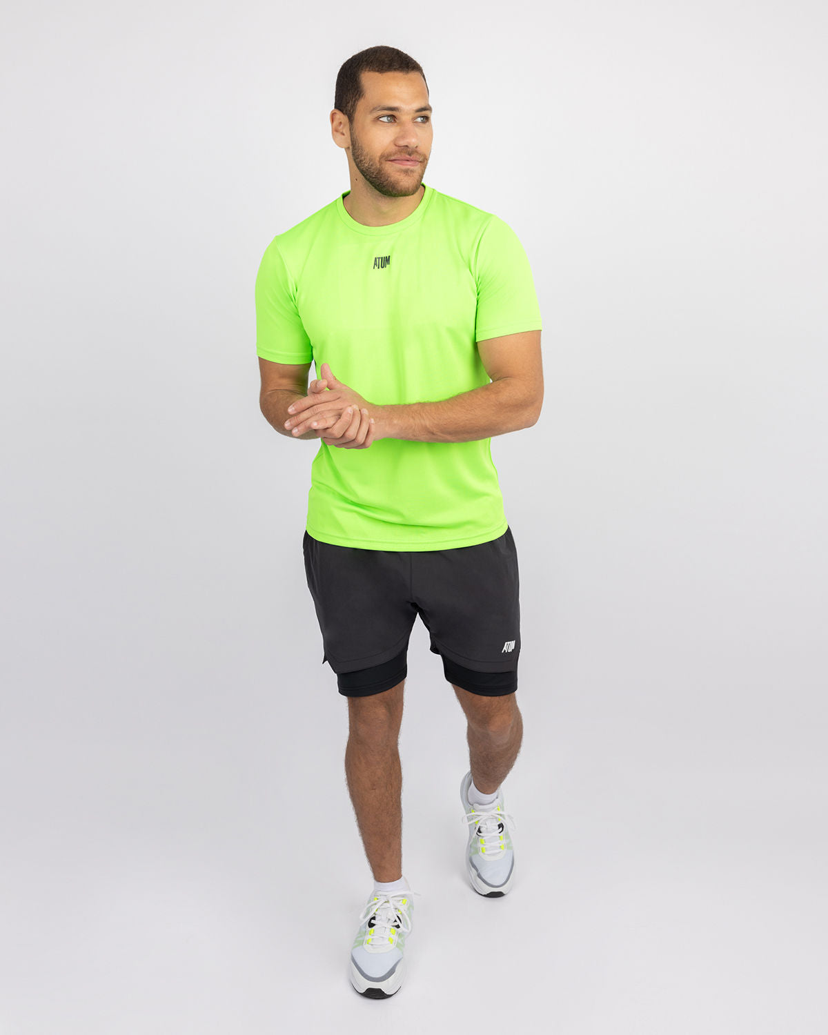Squat Core Mesh Lime T-Shirt-Atum -79063573