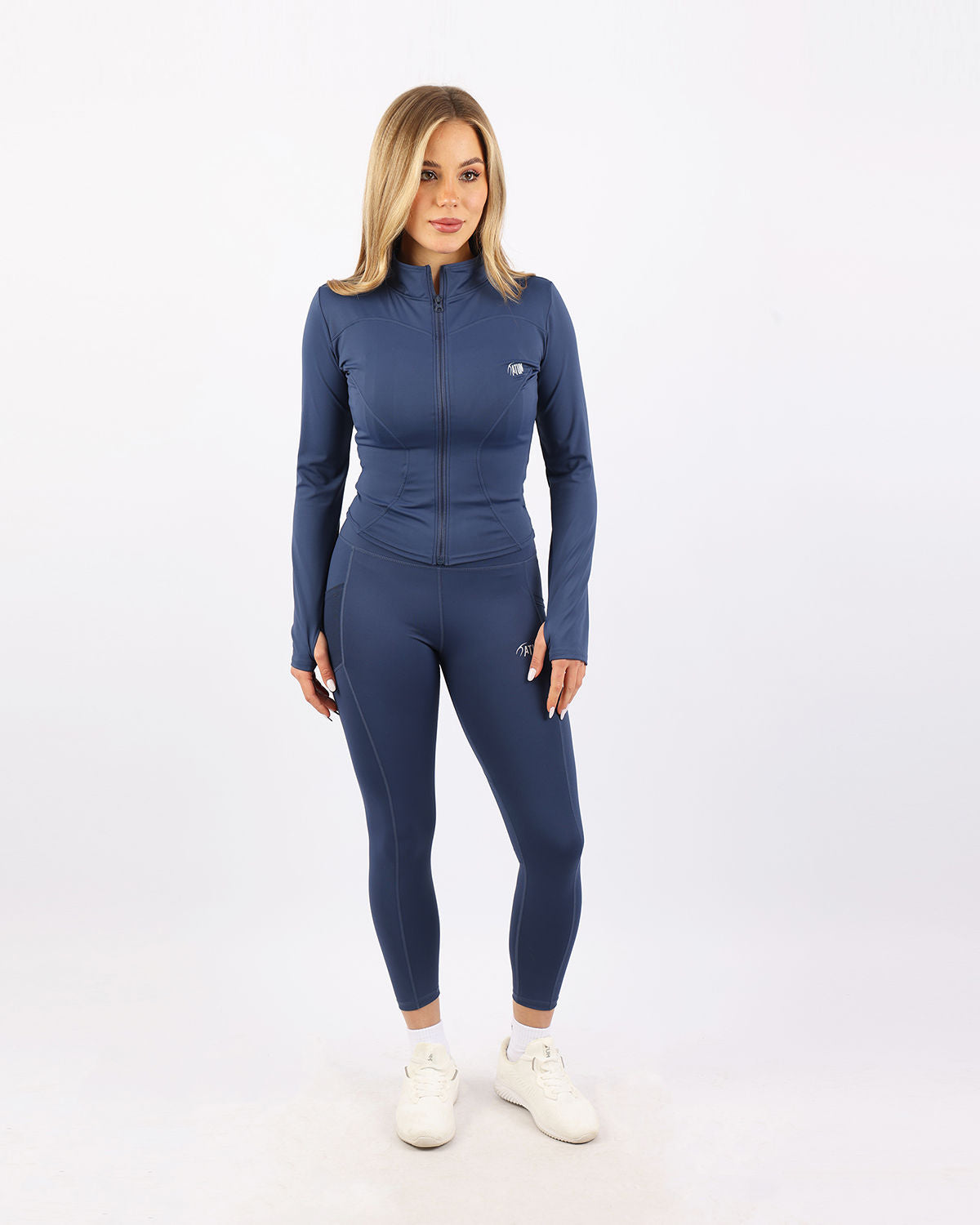 Verde Women's Zip Navy Jacket-Atum -2557395