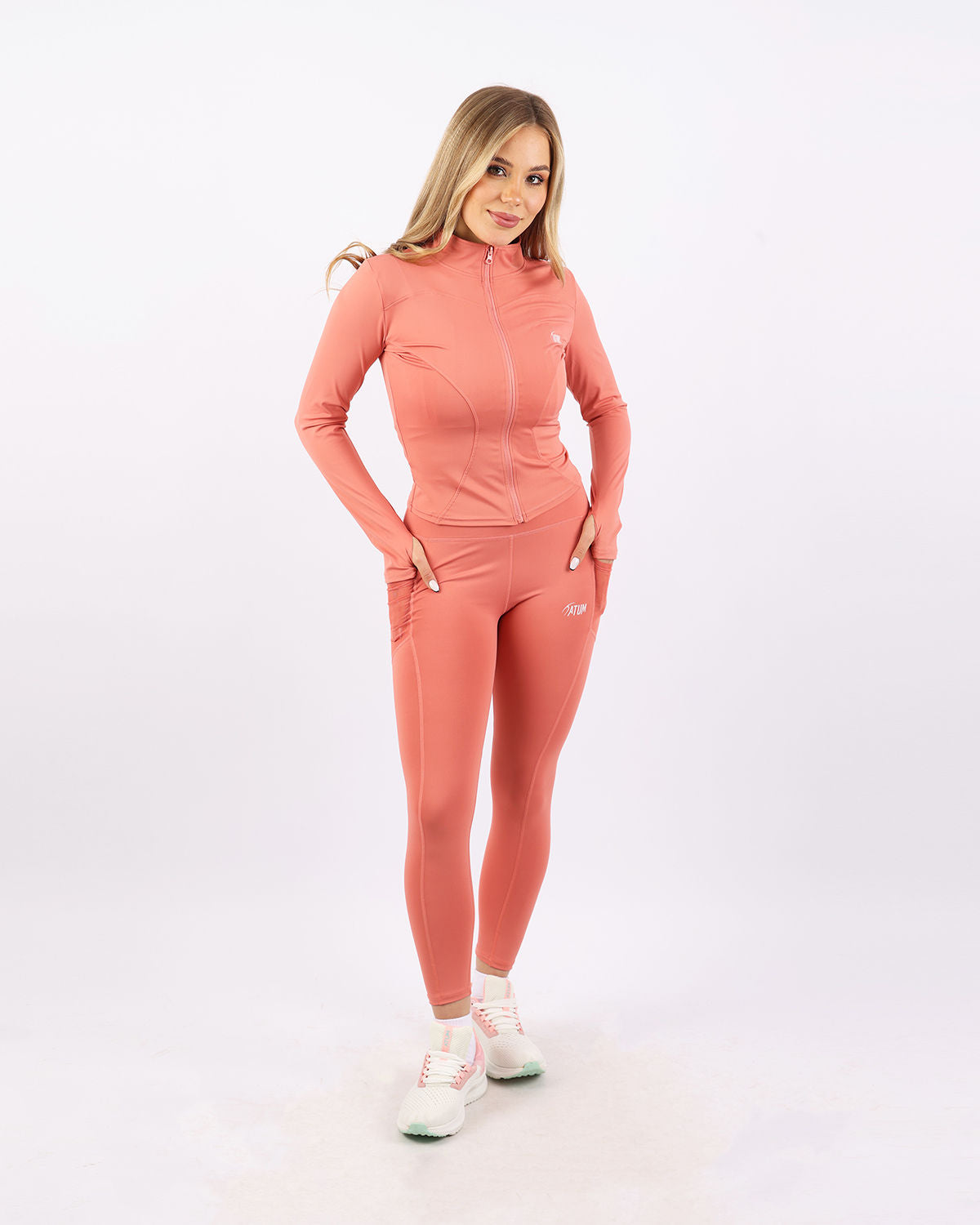 Verde Women's Zip Coral Jacket-Atum -98487713