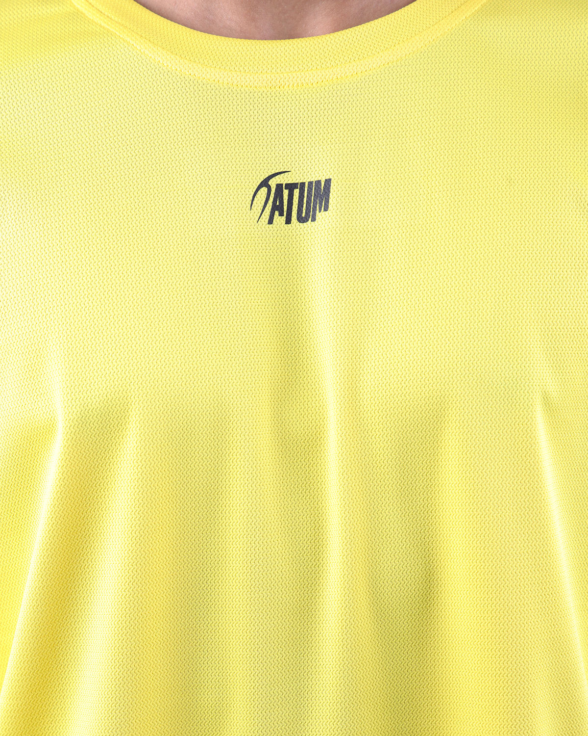 Prime Fit Men's Yellow T-Shirt-Atum -11481998