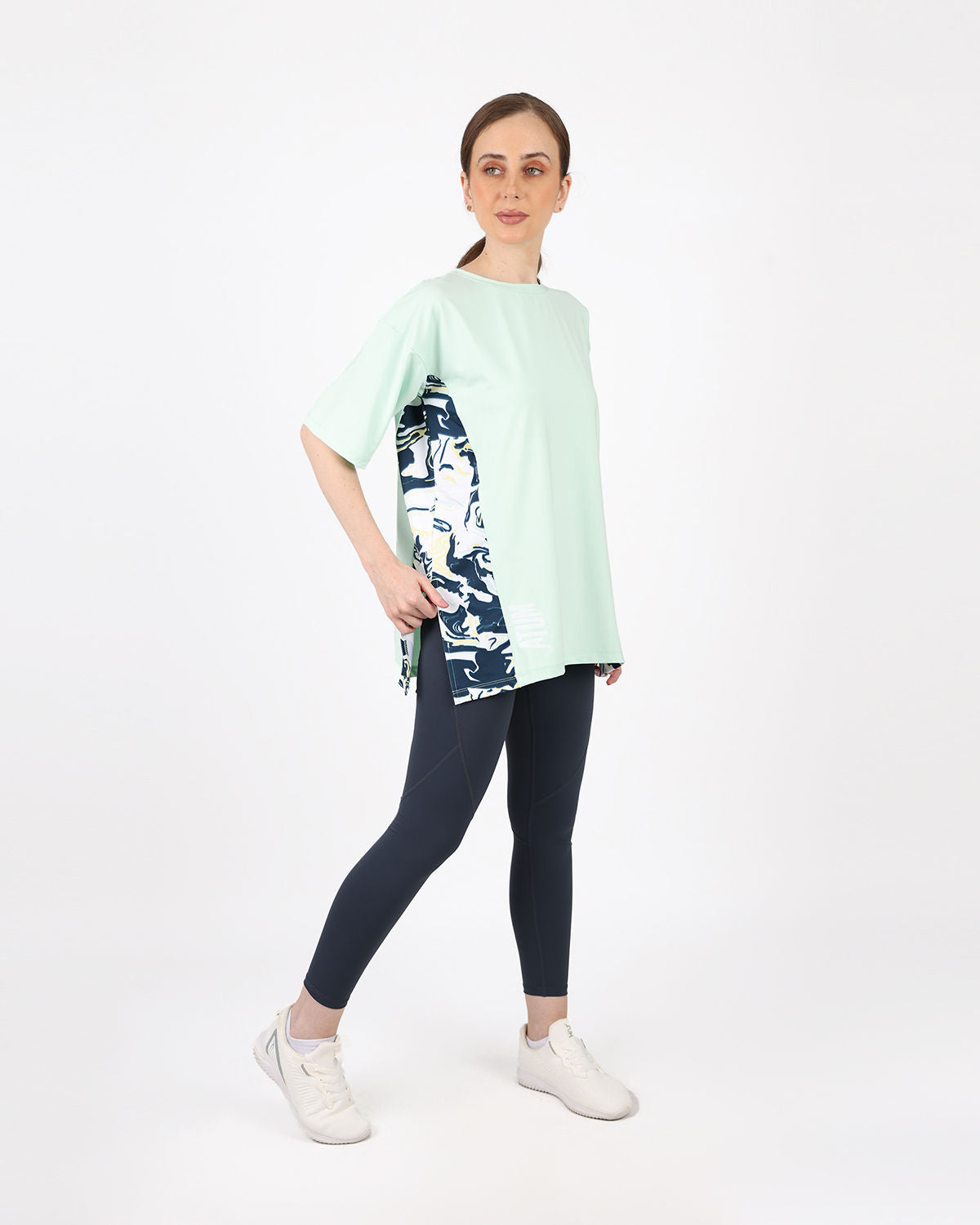 Women's Oversized Mint T-Shirt-Atum -6141720