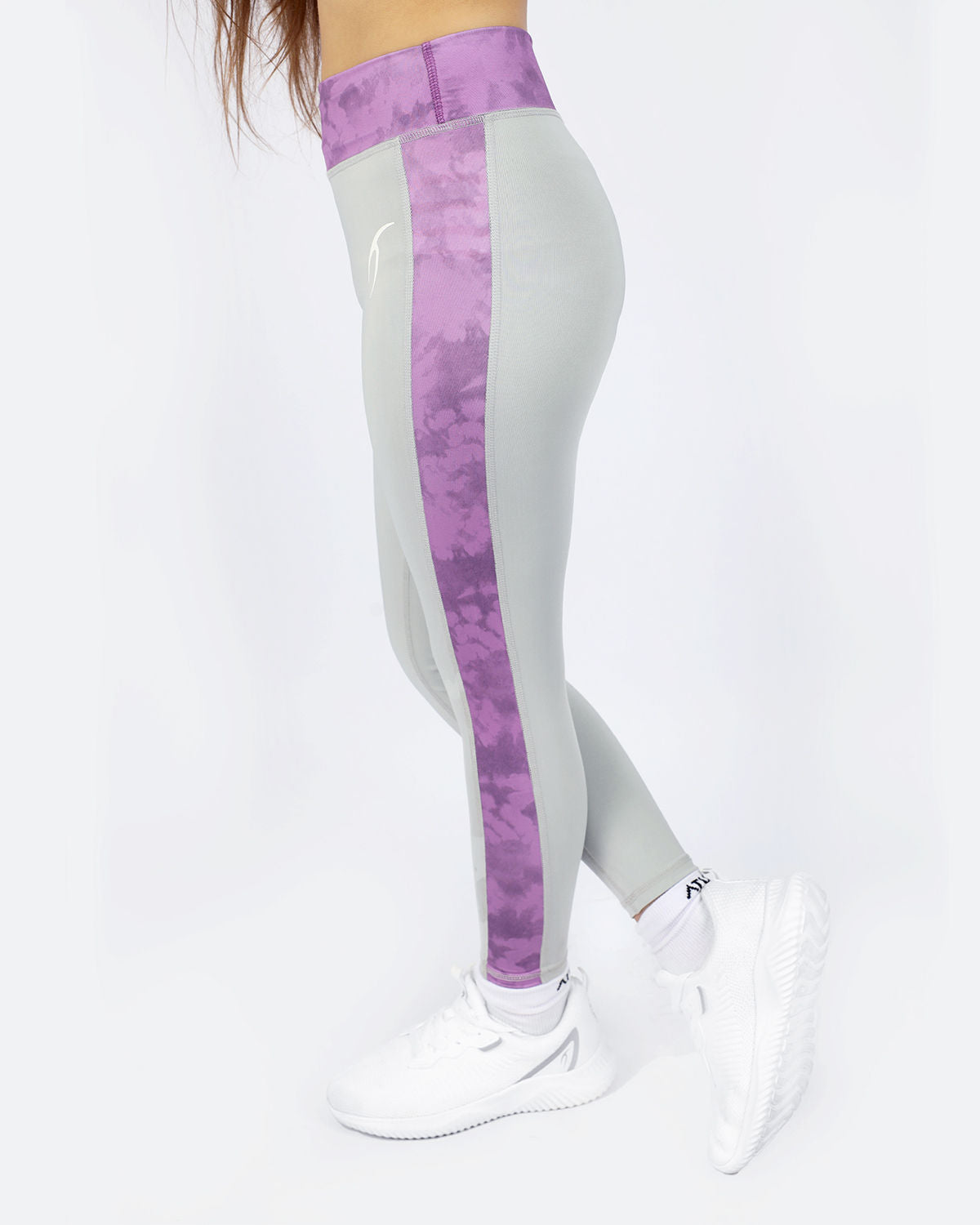 Girl's Marble Gray Leggings-Atum -1949794