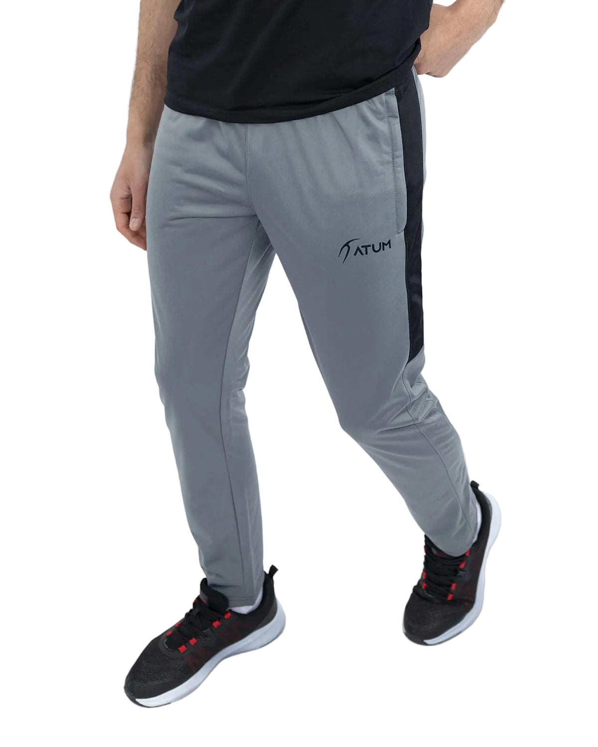 Men's Dynamic Gray Sweatpants-Atum -58507501
