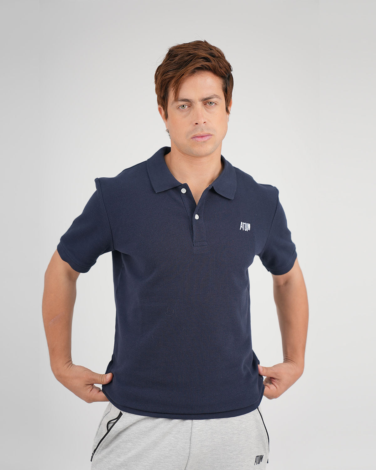 Regular Fit Navy Polo Shirt-Atum -22264290