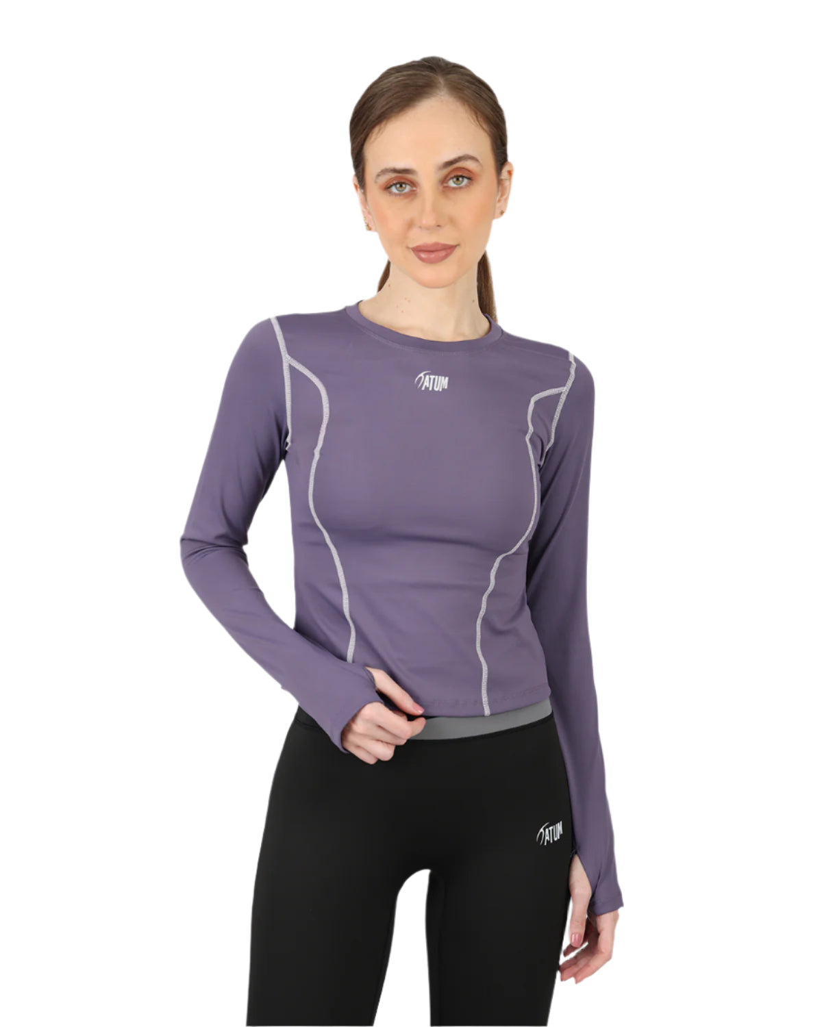 Streamline Long Slevess Women's Violet Top-Atum -89400019