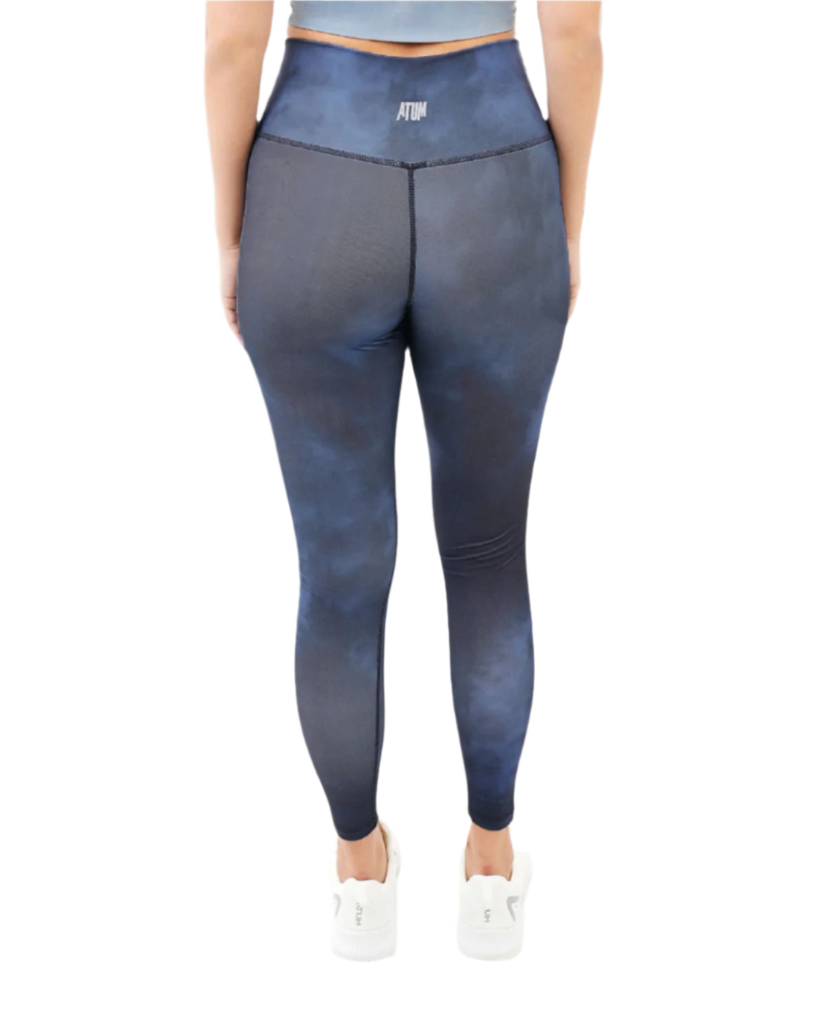 Yoga Printed Navy Leggings-Atum -59692898