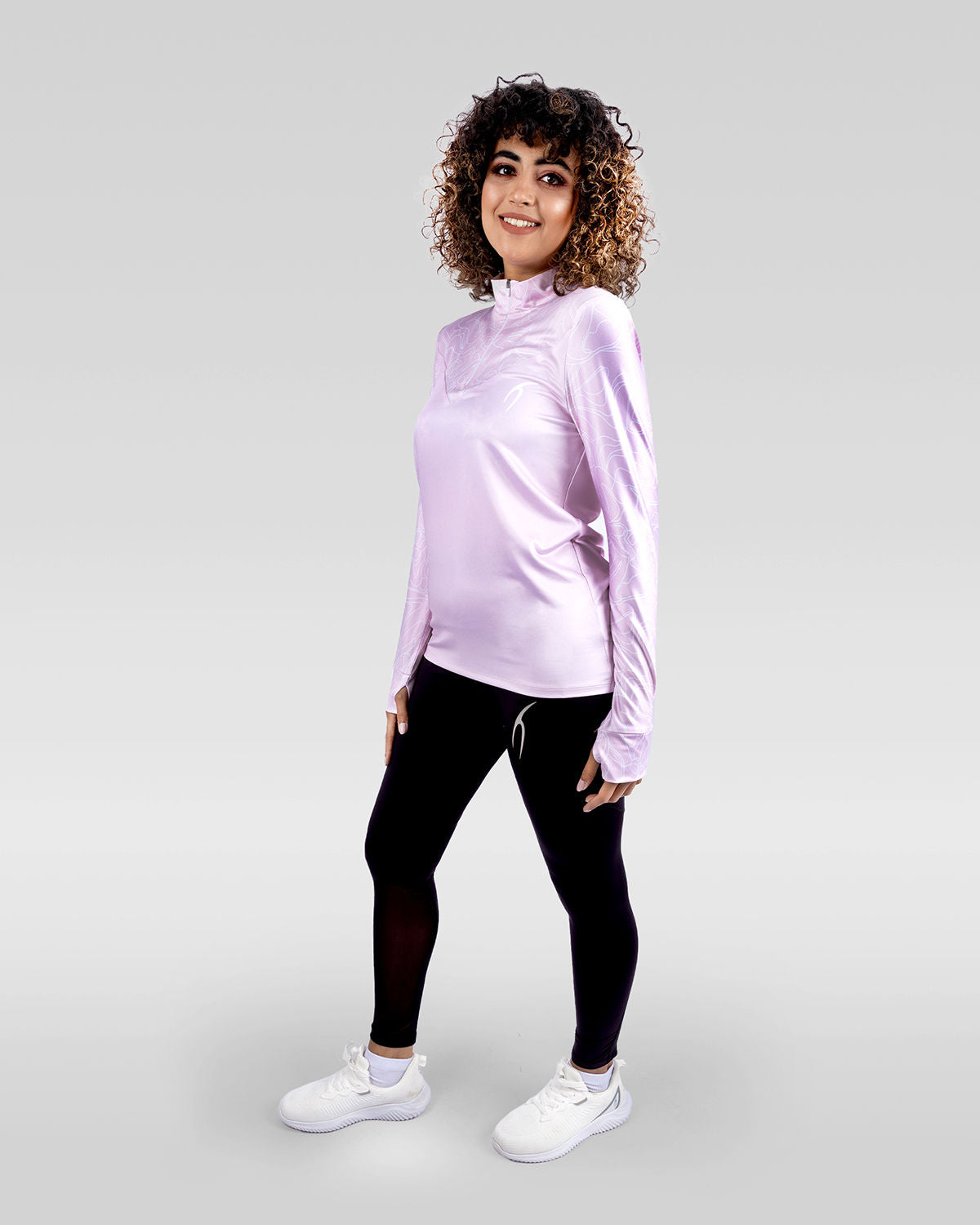 High-Neck Limitless Pink Top-Atum -23976877