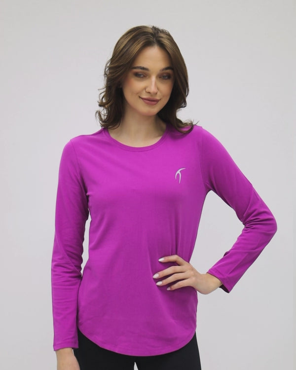 Basic Women's Long  Sleeve T-Shirt-Atum -548777458745
