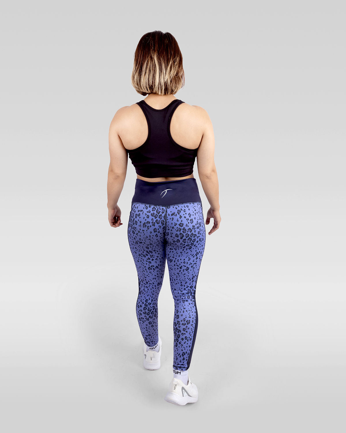 Women's Floral Purple Leggings-Atum -82683445