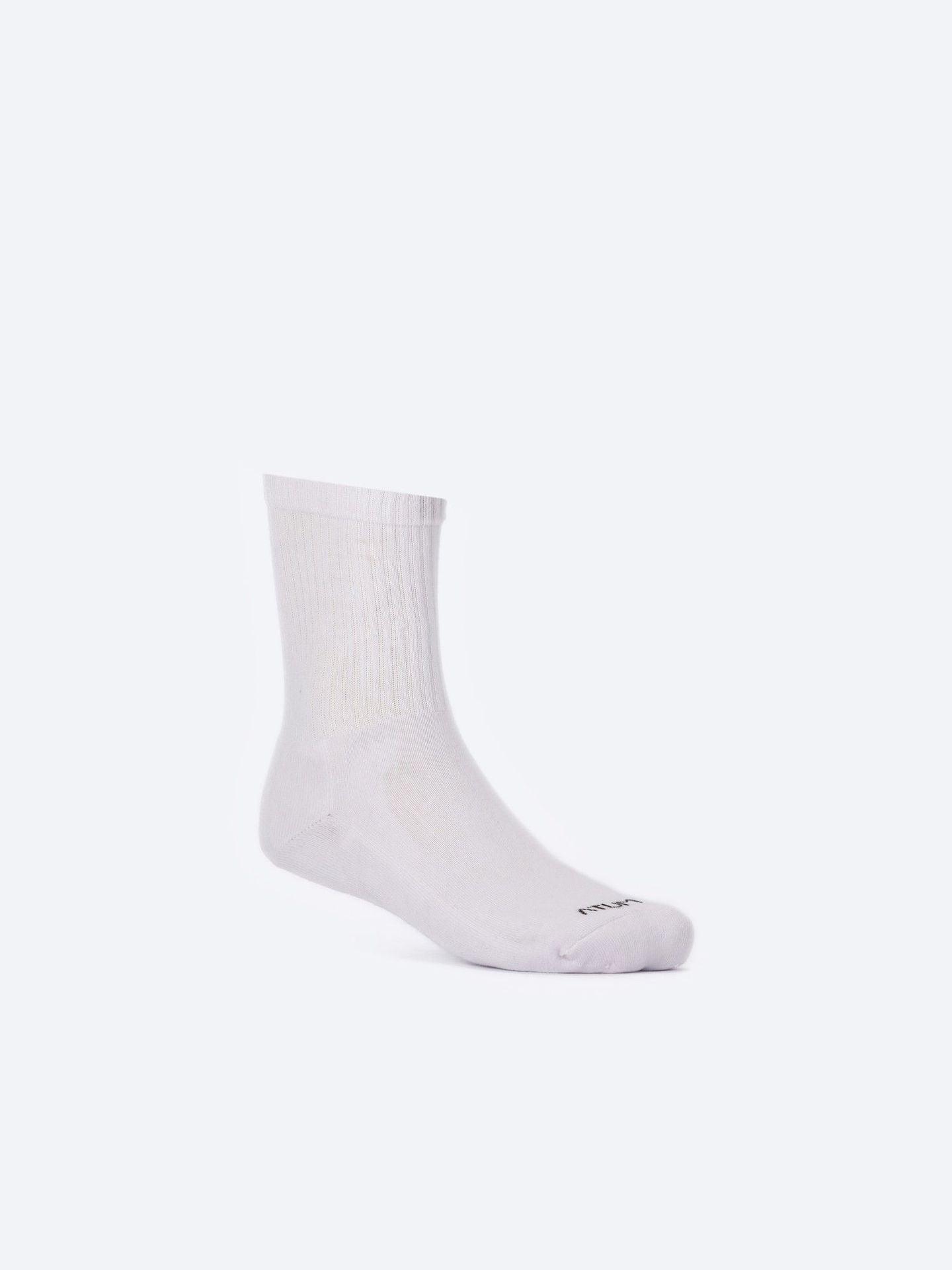 ATUM| Kids Mid-Crew Training Socks - white