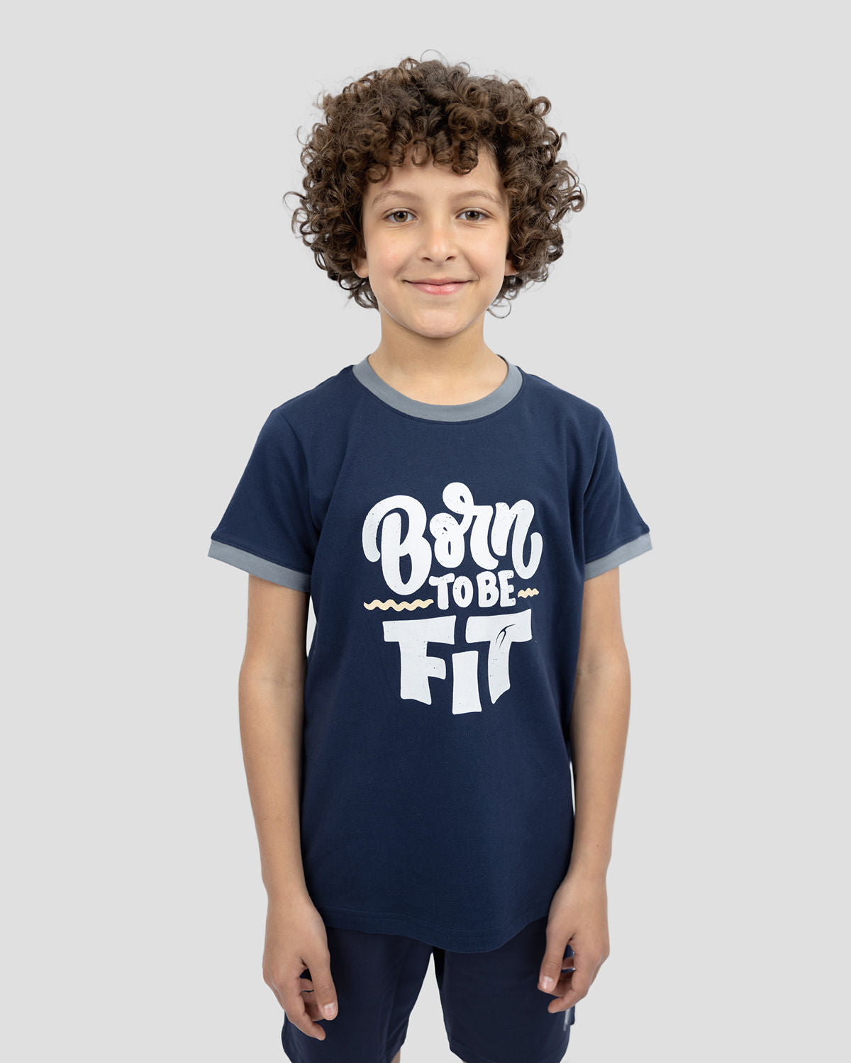 Boy's Be Fit Crew-Neck T-Shirt-Atum -98997045