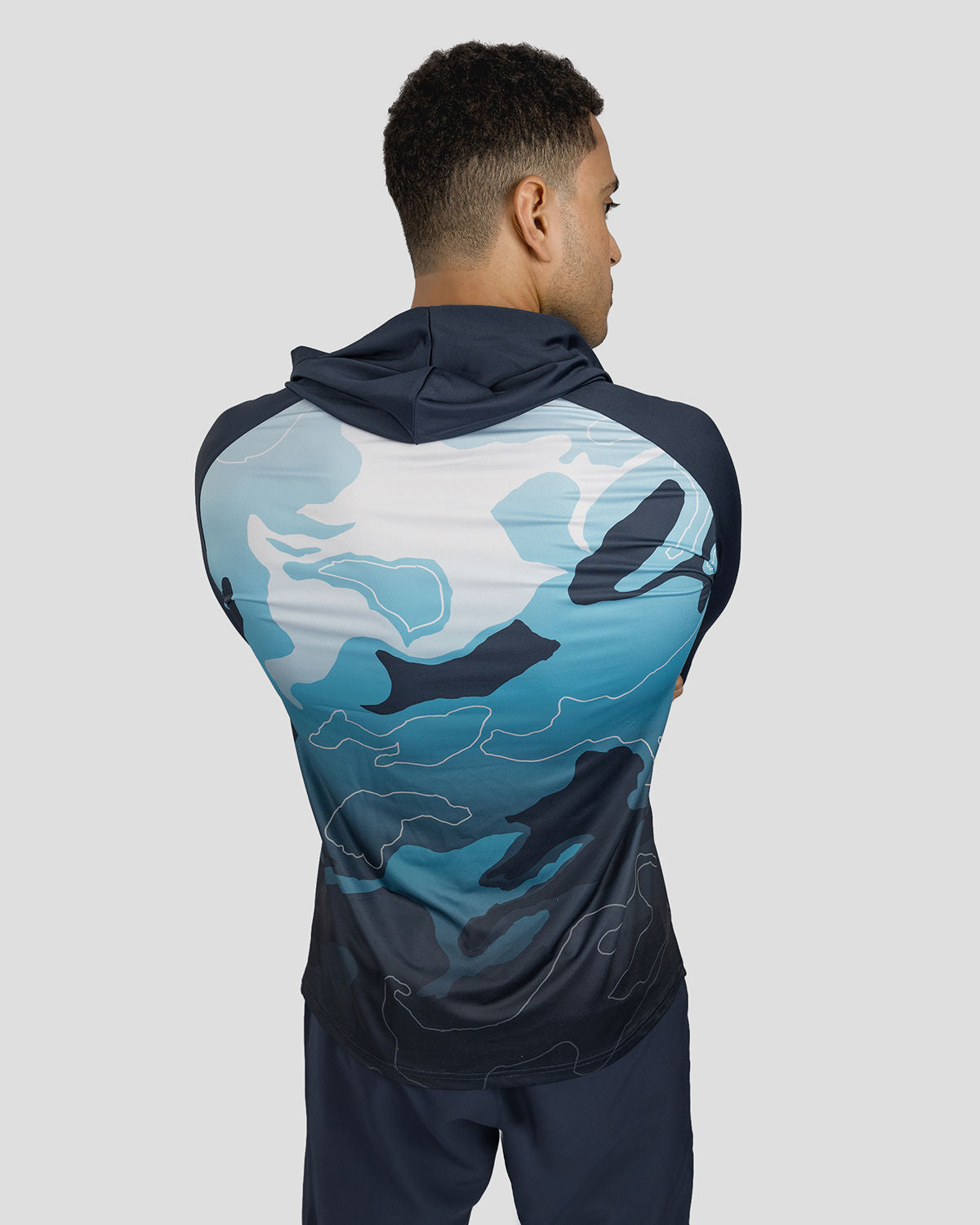 Training Long Sleeves Men's Navy T-Shirt-Atum -42275742