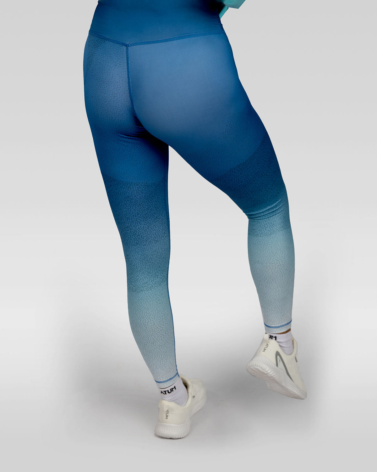 Women's Limitless Blue Leggings-Atum -12304443