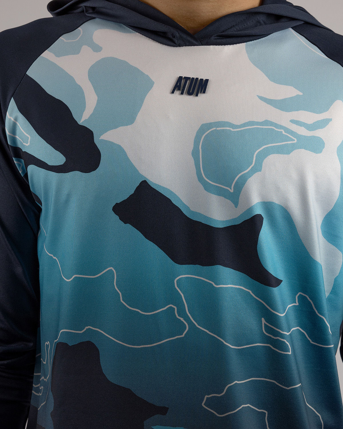 Training Long Sleeves Men's Navy T-Shirt-Atum -14279526