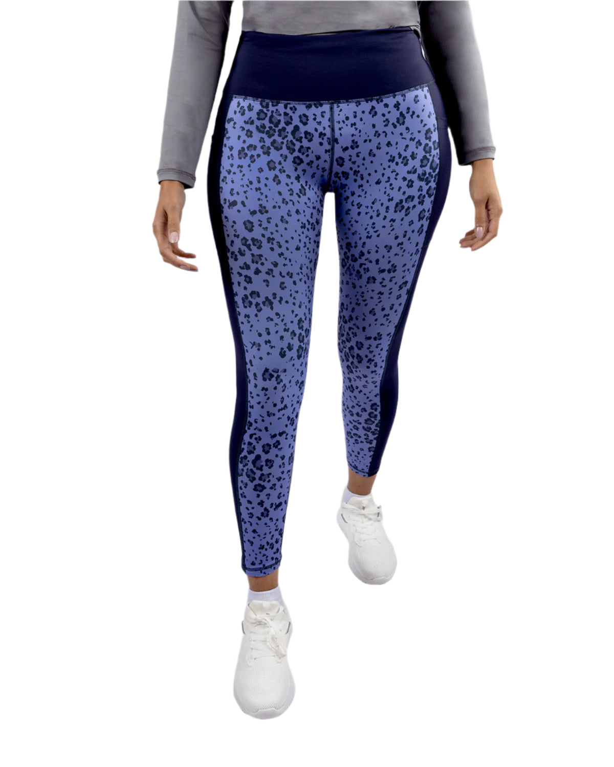 Women's Floral Purple Leggings-Atum -81155546