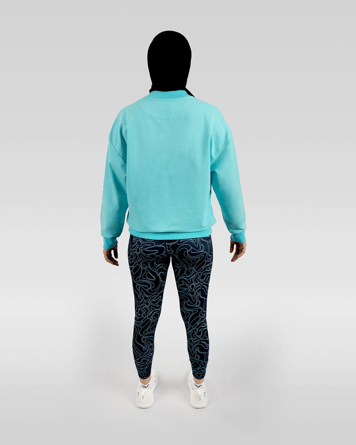 Women's Limitless Navy Leggings-Atum -35938365
